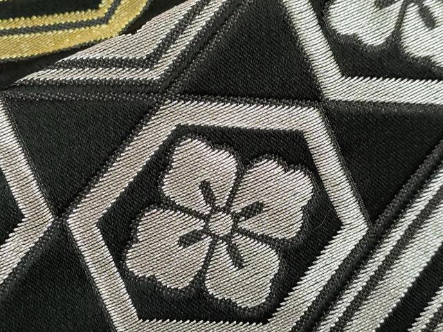 平和屋着物○男性 馬乗り袴 舞台衣装 亀甲花文 黒地 金銀糸 CAAT9301dy