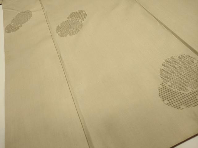●　地機　奥順　結城紬　雪輪　飛び柄　亀甲　水玉　着物 ○地機奥順結城紬雪輪飛び柄亀甲水玉着物