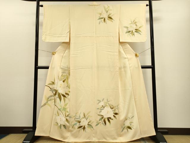 平和屋着物▽お召　単衣　花尽くし　正絹　逸品　AAAV2791fy 平和屋着物▽お召 単衣 花尽くし 正絹 逸品 AAAV2791fy