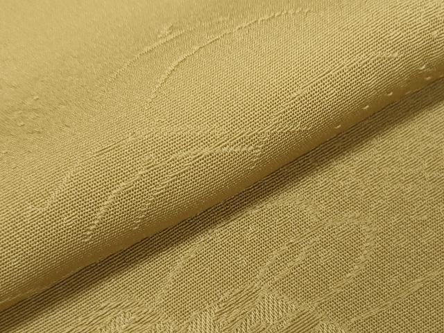 平和屋着物○上質な色無地 絵巻地紋 桑染色 正絹 逸品 CAAT9329dy