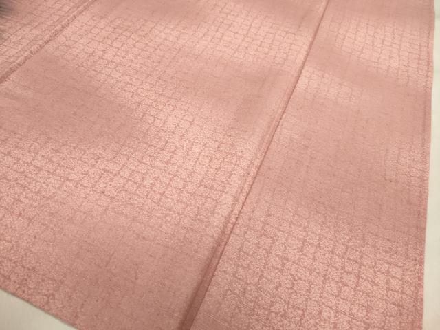 平和屋着物▽訪問着　単衣　紬地　手描き　樹林文　金銀彩　正絹　逸品　CAAT9386dy 平和屋着物▽訪問着 単衣 紬地 手描き 樹林文 金銀彩 正絹