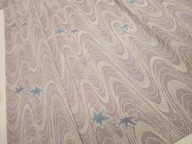 平和屋着物▽上質な紬 単衣 竜田川 正絹 逸品 CAAT9395dy