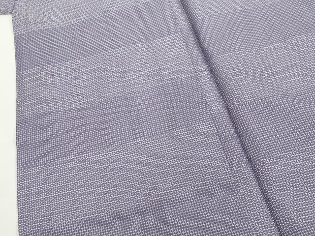 平和屋着物▽上質な紬　単衣　120亀甲　横段文　正絹　逸品　CAAT9524dy 平和屋着物▽上質な紬 単衣 120亀甲 横段文 正絹 逸品