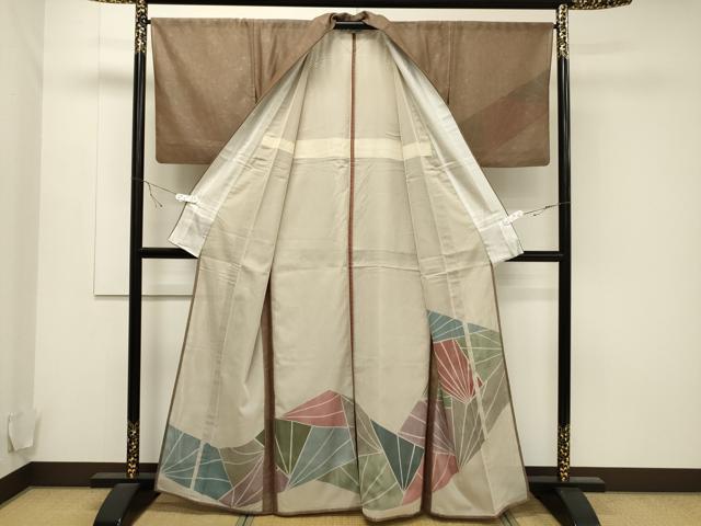 平和屋着物▽訪問着 無双 紗袷 紗×紗 吉祥文 正絹 逸品