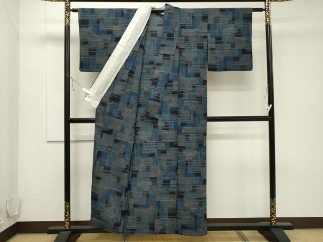 平和屋着物▽本塩沢　単衣　吉祥文　正絹　逸品　CAAT9537dy 平和屋着物▽本塩沢 単衣 吉祥文 正絹 逸品 CAAT9537dy