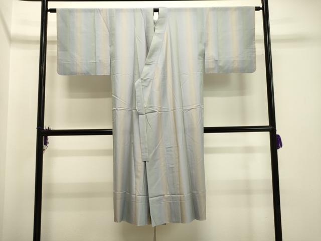 平和屋着物＊夏物　長襦袢　紗　縞　暈し染め　正絹　逸品　CAAT9568dy