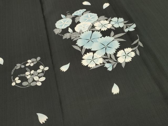 平和屋着物＊夏物 訪問着 セオアルファ 霞文 暈し染め 洗える着物