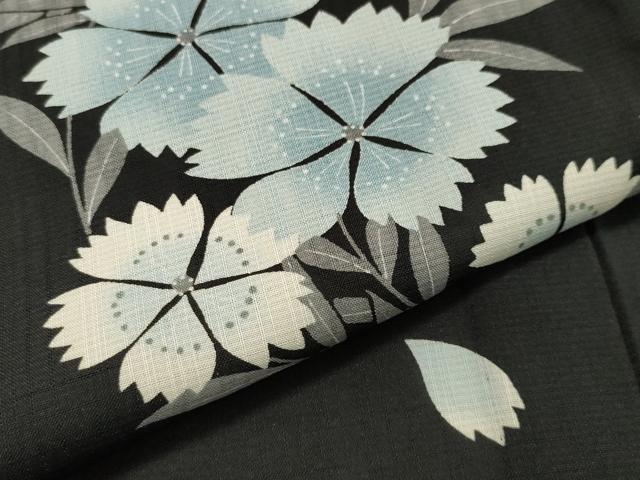 平和屋着物▽小紋　単衣　麻の葉文様　AAAV2616fy 平和屋着物▽小紋 単衣 麻の葉文様 AAAV2616fy