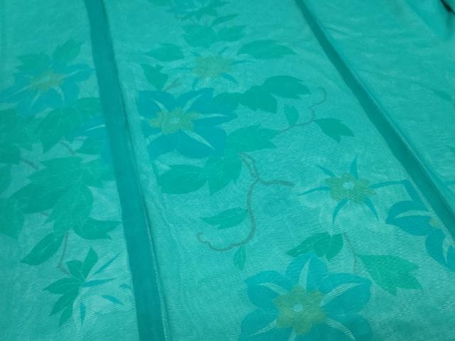 平和屋着物□極上 訪問着 無双 紗袷 紗×紗 雪輪花文