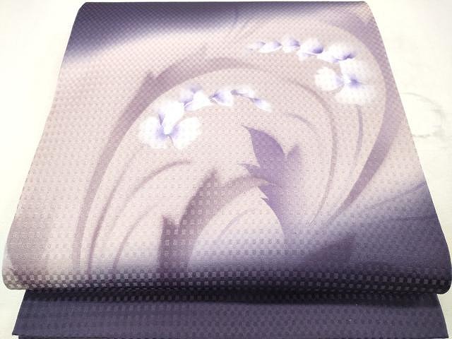 平和屋着物●太鼓柄袋帯　枝花文　正絹　逸品　CAAU1148yk