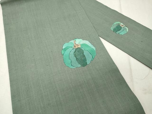 平和屋着物●九寸名古屋帯　紬地　型染め　成物　正絹　逸品　CAAX1562hy 平和屋着物○九寸名古屋帯 紬地 型染め 成物 正絹 逸品