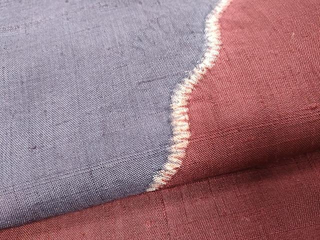 平和屋着物○太鼓柄袋帯 紬地 絞り 霞文 正絹 逸品 CAAU1195yk