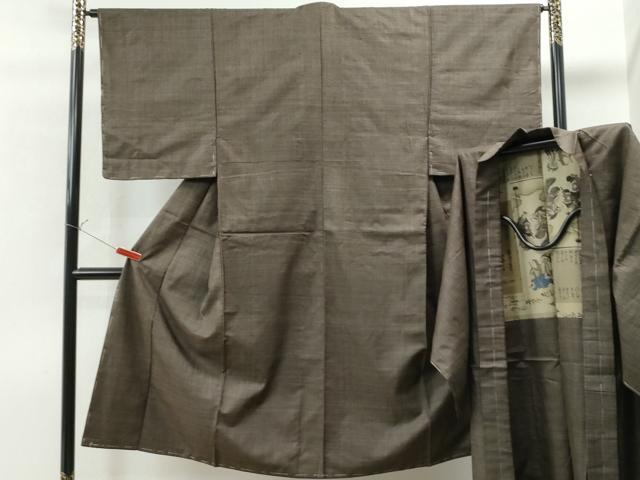 平和屋着物●男性　本場大島紬　アンサンブル　吉祥文　正絹　逸品　未使用　CAAU1607yc