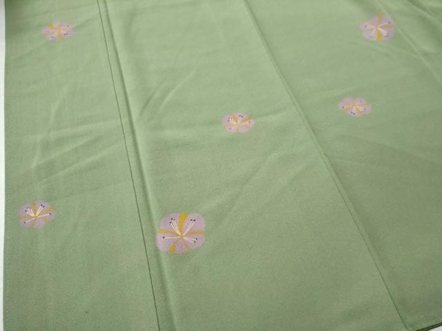 平和屋着物○上質な小紋 梅 金彩 正絹 逸品 未使用 CAAU1656yc