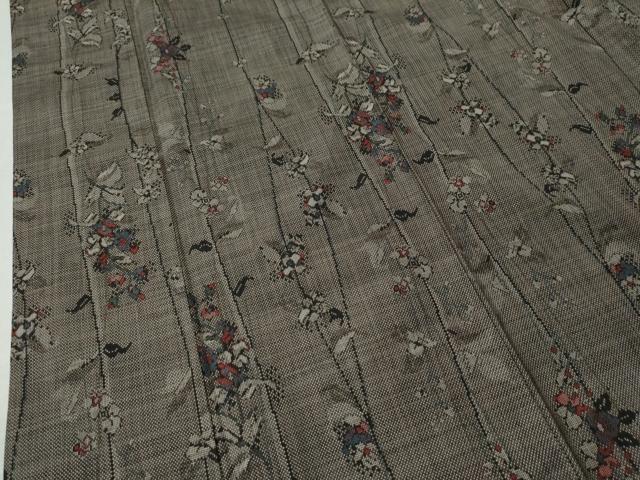 平和屋着物○本場大島紬 7マルキ 枝花文 正絹 逸品 CAAU1729yc 