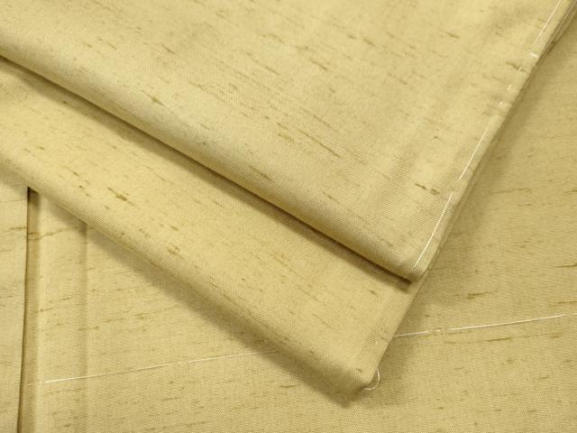 平和屋着物●本加賀友禅　岡本幸治監修　白山紬　色無地　蒸栗色 　正絹　逸品　未使用　CAAU1732yc