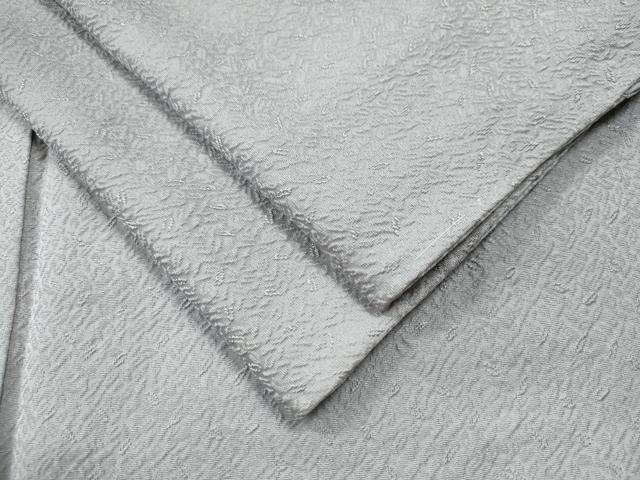 平和屋着物●上質な色無地　舞葉地紋　暁鼠色　正絹　逸品　未使用　CAAU1742yc