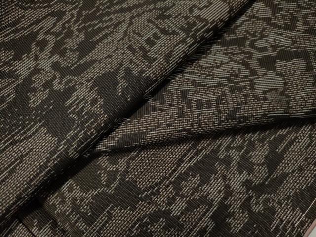 平和屋着物●本場大島紬　霞風景文　正絹　逸品　未使用　CAAU1747yc