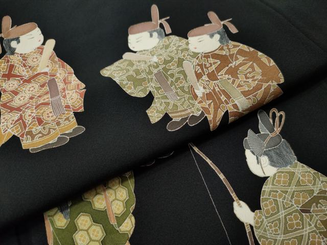 訪問着　フルセット　関口遼一　作家物　正絹　十日町友禅　わらべ　スモール　N1 正絹 訪問着【十日町友禅作家 関口遼一《童子遊び》 - メルカリ