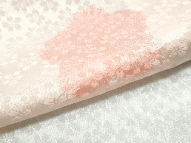 平和屋着物●長襦袢　無双仕立て　絞り　舞桜地紋　暈し染め　正絹　逸品　未使用　CAAU1855yc 平和屋着物○長襦袢 無双仕立て 絞り 舞桜地紋 暈し染め 正絹 逸品