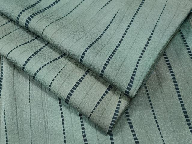 平和屋着物●上質な小紋　杢目絞り　暈し染め　正絹　逸品　CAAU1873yc