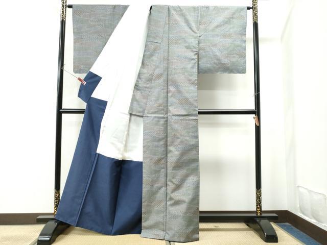 平和屋着物○本場大島紬 7マルキ 霞吉祥文 正絹 逸品 CAAU1903yc 紬