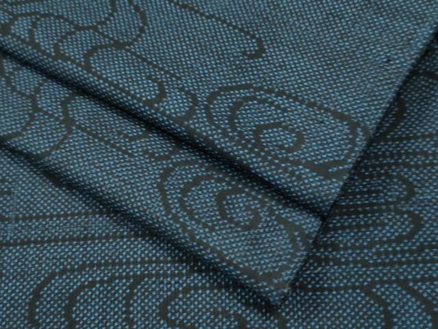 平和屋着物●本場大島紬　7マルキ　流水文　正絹　逸品　CAAU1904yc