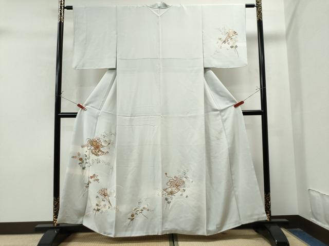 平和屋着物●本場大島紬　染大島　訪問着　吉祥花文　正絹　逸品　AABC9663ph 平和屋着物○本場大島紬 染大島 訪問着 吉祥花文 正絹 逸品 AABC9663ph