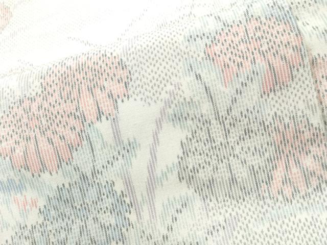 平和屋着物○上質な紬 草花文 正絹 逸品 未使用 CAAU1932yc 