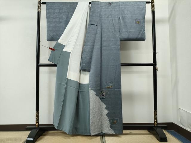 平和屋着物○訪問着 舞花文 正絹 逸品 CAAU1905yc