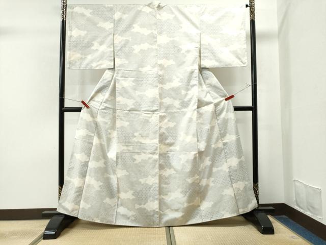平和屋着物●本場大島紬　色紙吉祥花文　正絹　逸品　CAAS7203yc 平和屋着物○本場大島紬 色紙吉祥花文 正絹 逸品 CAAS7203yc