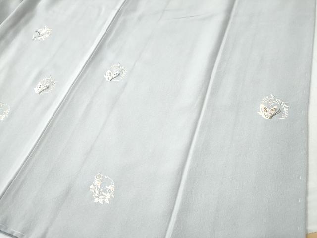 平和屋着物●訪問着　総刺繍　花蝶文　金糸　正絹　逸品　CAAU1953yc 平和屋着物○訪問着 総刺繍 花蝶文 金糸 正絹 逸品 CAAU1953yc