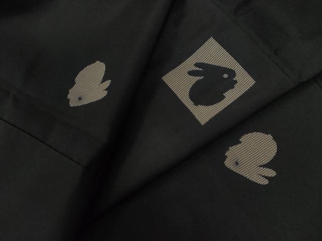 平和屋着物●本場大島紬　兎　正絹　逸品　CAAU1997yc