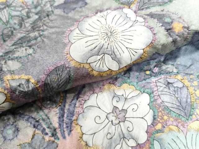 平和屋着物○訪問着 辻が花 絞り 正絹 逸品 CABA1614ut 平和屋着物○訪問