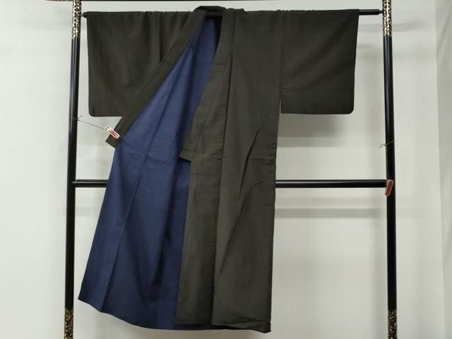 平和屋着物○男性 紬 アンサンブル 縞 正絹 逸品 CAAU2035yc