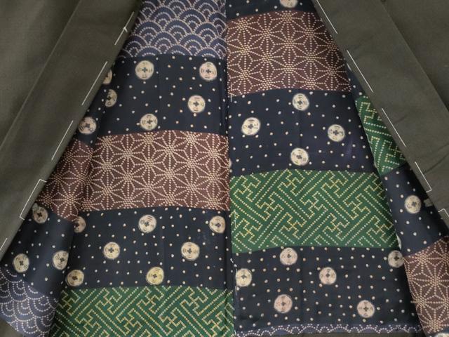 平和屋着物●男性　紬　アンサンブル　縞　正絹　逸品　CAAU2035yc 平和屋着物○男性 紬 アンサンブル 縞 正絹 逸品 CAAU2035yc