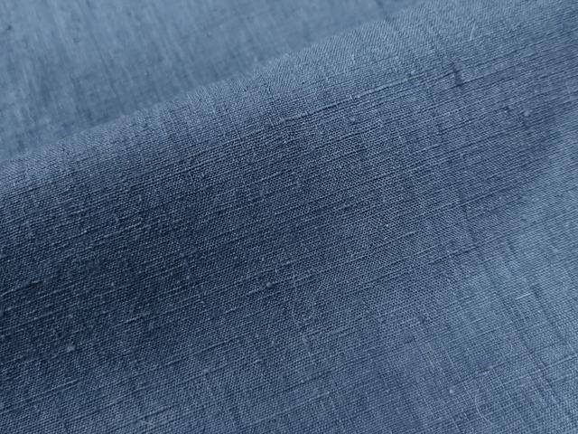 平和屋着物○結城紬 色無地 薄群青色 正絹 逸品 CAAU2053yc