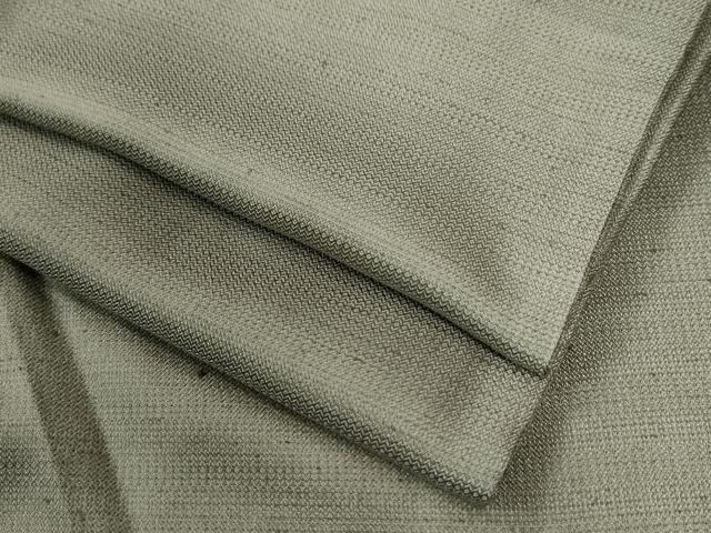 平和屋着物●上質な紬　綾織　麹塵色　正絹　逸品　CAAU2060yc