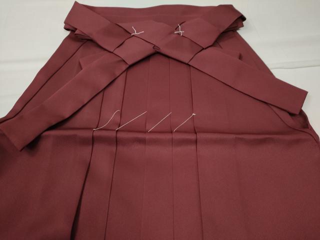 平和屋着物○女性 行灯袴 総刺繍 花唐草文 葡萄色 卒業式 洗える着物