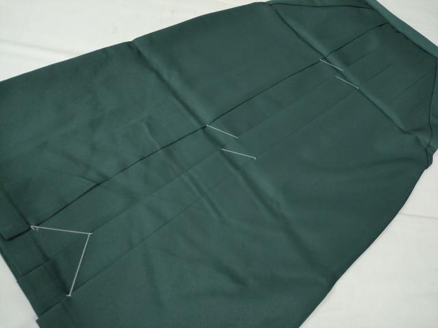 平和屋着物○女性 行灯袴 総刺繍 花唐草文 高麗納戸色 卒業