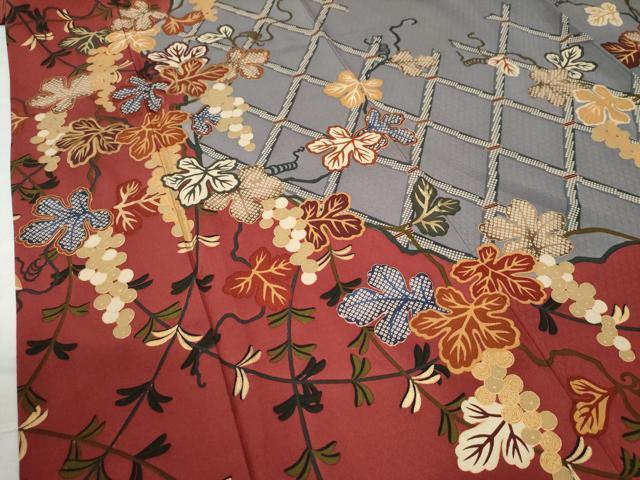 平和屋着物○訪問着 網目南天文 金彩 正絹 逸品 CAAU2241yc