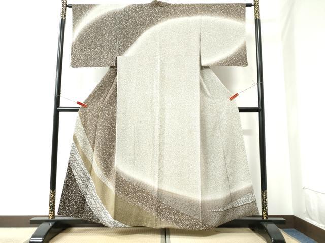 平和屋着物●訪問着　更紗花文　暈し染め　正絹　逸品　CAAU2249yc