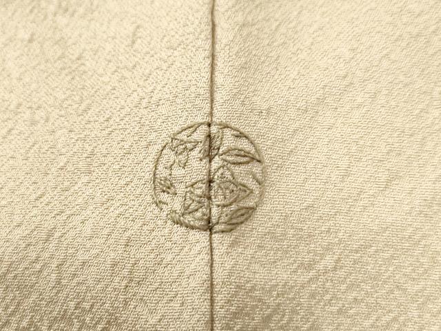 平和屋着物○本加賀友禅作家 柿本一郎監修 色無地 芝草花地紋