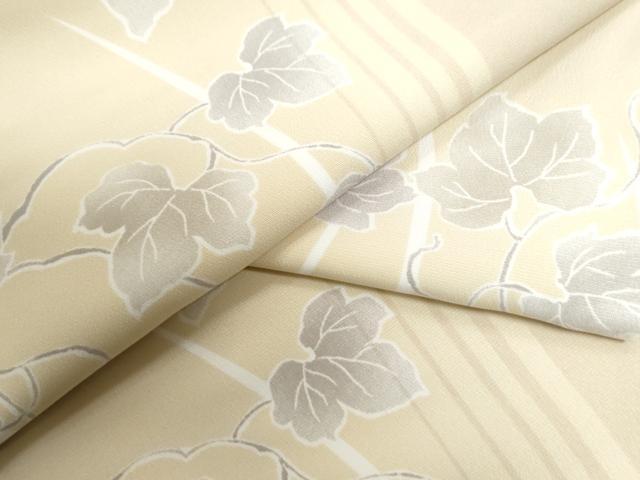 平和屋着物●小紋　蔦の葉文　洗える着物　未使用　CAAU2255yc