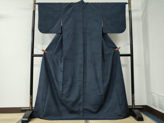 平和屋着物●本塩沢　110亀甲　吉祥文　黒地　正絹　逸品　AAAU8429zg 平和屋着物○本塩沢 110亀甲 吉祥文 黒地 正絹 逸品 AAAU8429zg