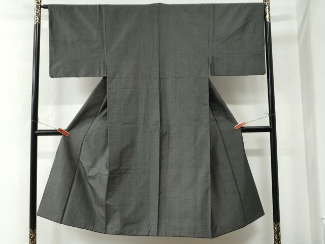 平和屋着物●男性　紬　吉祥文　黒地　正絹　逸品　CAAU2391yc 平和屋着物○男性 紬 吉祥文 黒地 正絹 逸品 CAAU2391yc