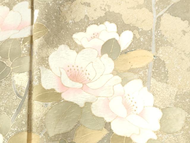 平和屋着物○訪問着 牡丹 暈し染め 金彩 正絹 逸品 CAAU2396yc