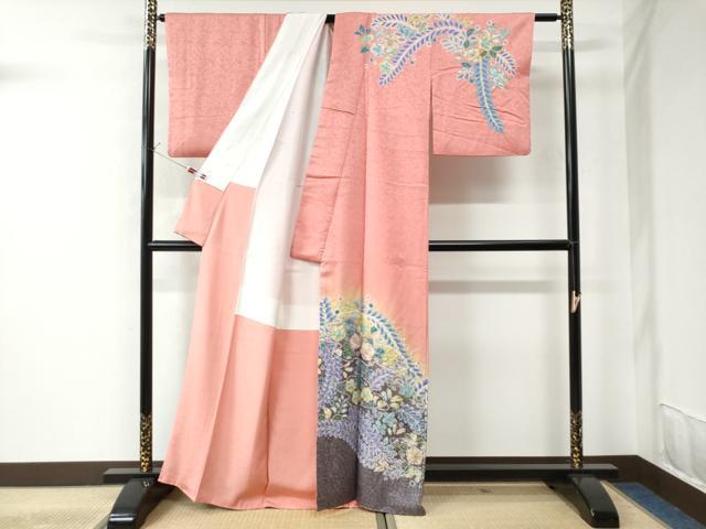 平和屋着物○訪問着 辻が花 手描き 絞り 正絹 逸品 CAAW7330yc