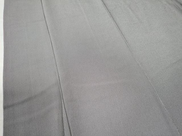 平和屋着物○江戸小紋 万筋 滅紫色×絹鼠色 正絹 逸品