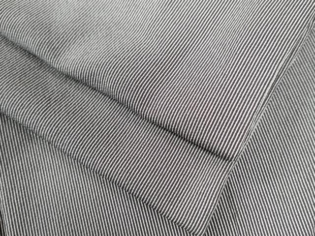 平和屋着物●江戸小紋　万筋　滅紫色×絹鼠色　正絹　逸品　CAAU2449yc